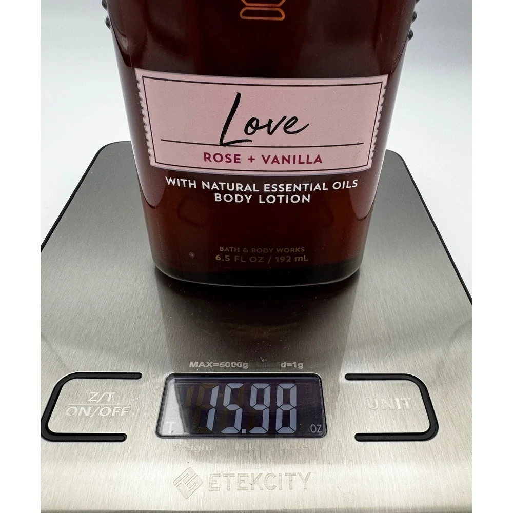 2018 Vintage Bath & Body Works Aromatherapy Love Rose Vanilla Glass Lotion 6.5oz